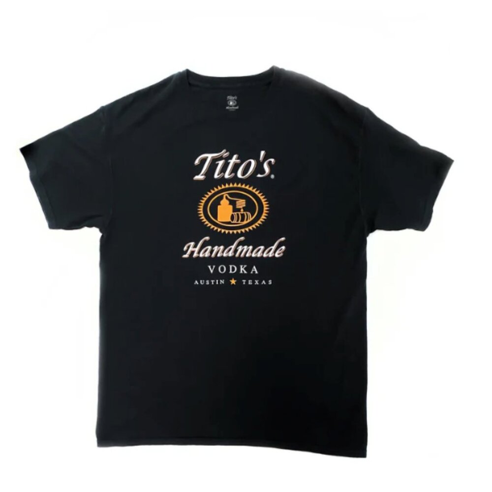 Tito's Shirt V neck - Austin Texas BLACK SZ XXL new!